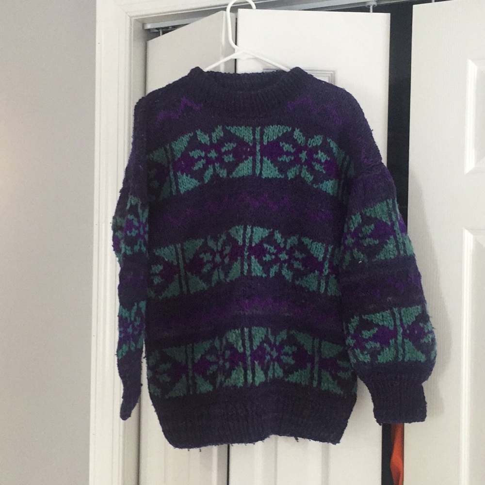 100% wool sweater.
